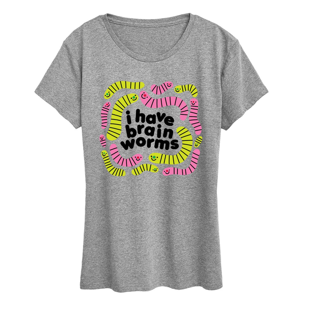 Instant Message - I Have Brain Worms - Women's Short Sleeve Graphic T-Shirt