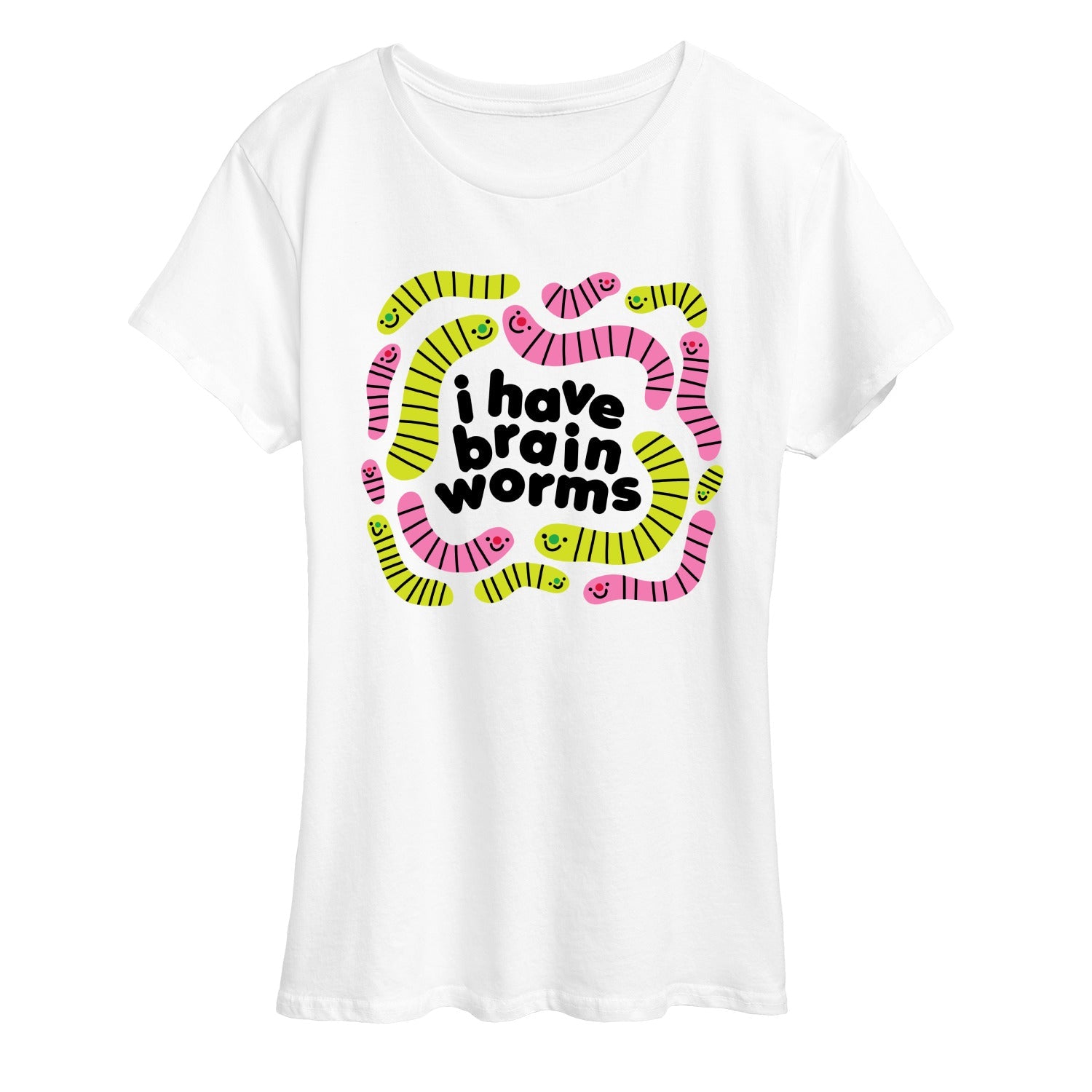 Instant Message - I Have Brain Worms - Women's Short Sleeve Graphic T-Shirt