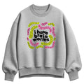 Instant Message - I Have Brain Worms - Women's Oversized Fleece Crew Sweatshirt