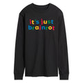 Instant Message - Just Brainrot - Men's Long Sleeve Graphic T-Shirt
