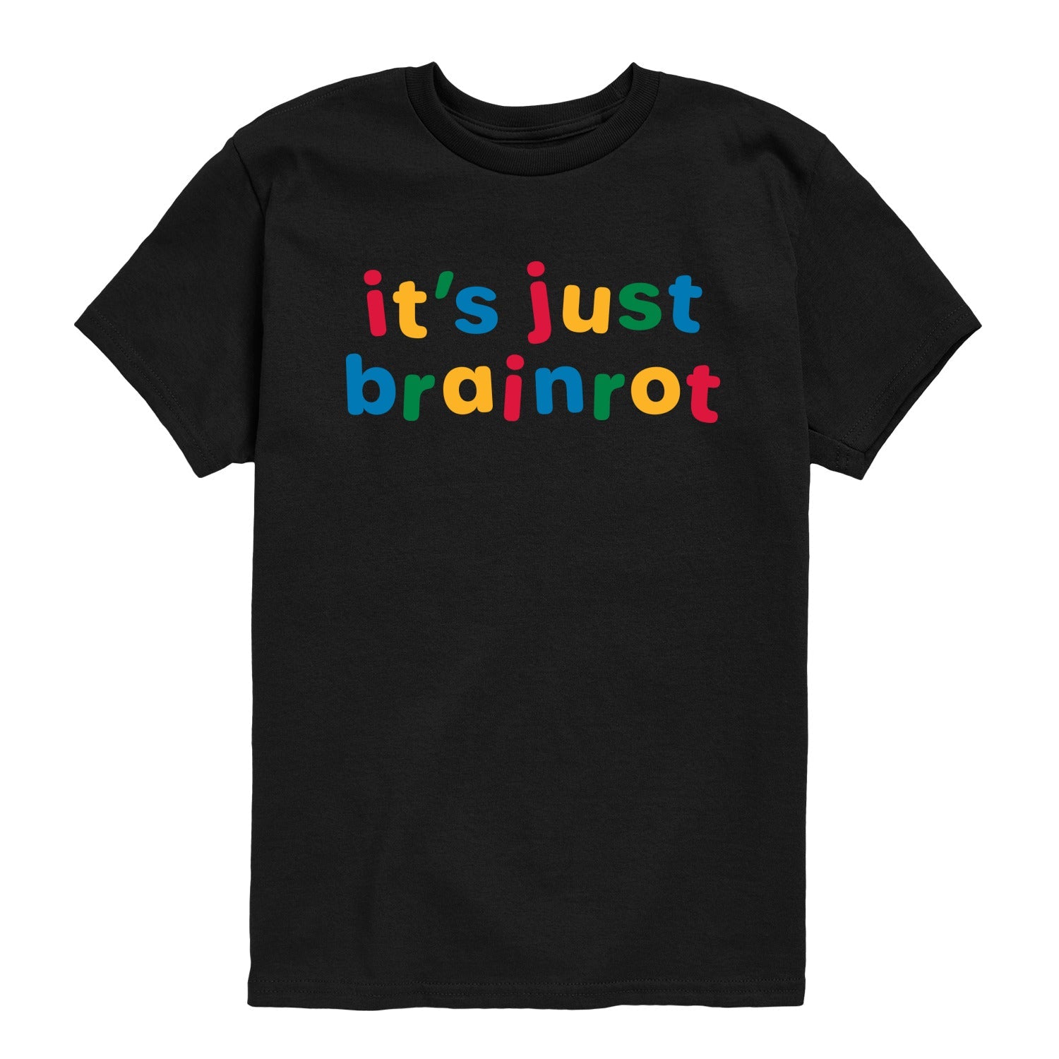 Instant Message - Just Brainrot -Youth Short Sleeve Graphic T-Shirt