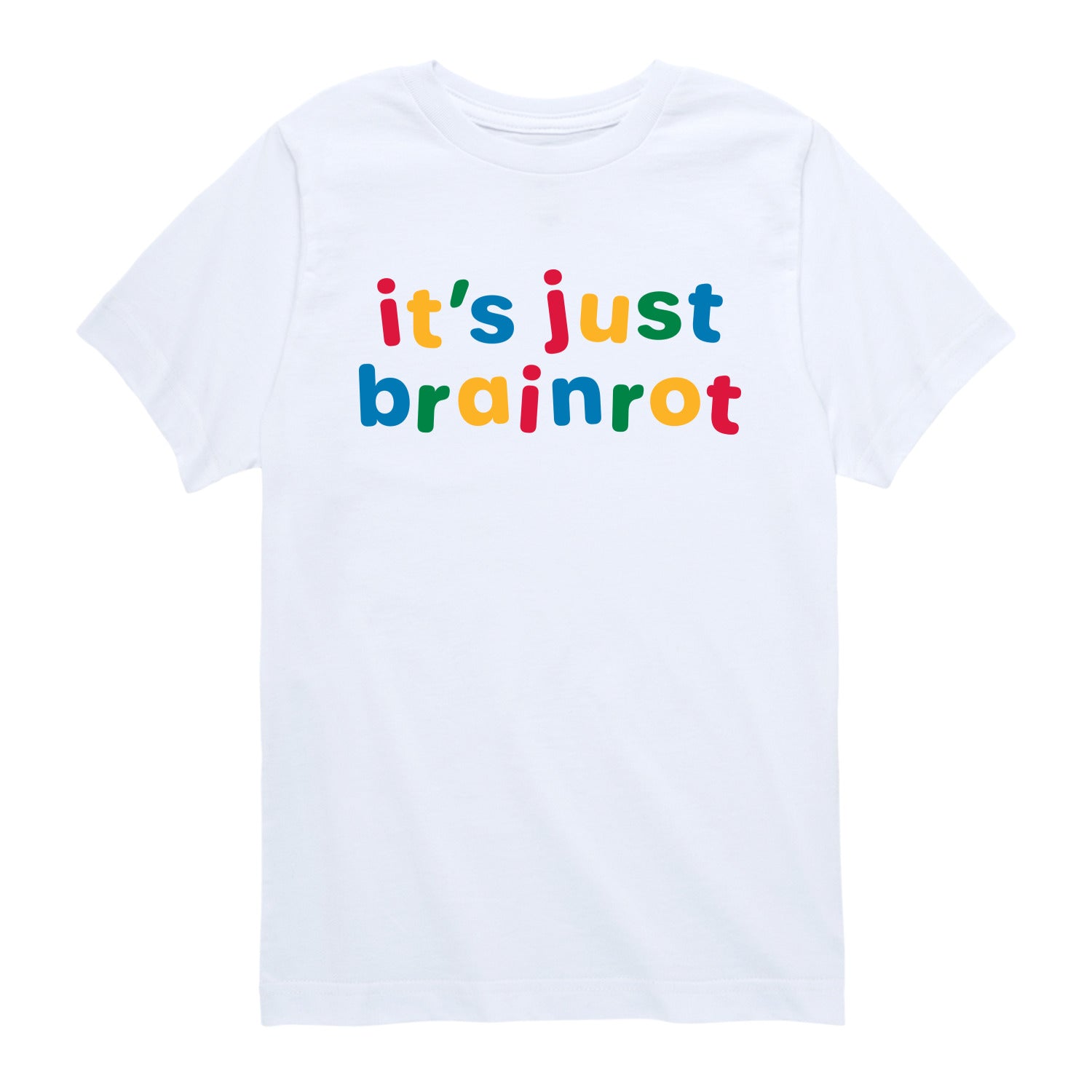 Instant Message - Just Brainrot -Youth Short Sleeve Graphic T-Shirt