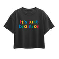 Instant Message - Just Brainrot - Youth Girl Short Sleeve Boxy Tee