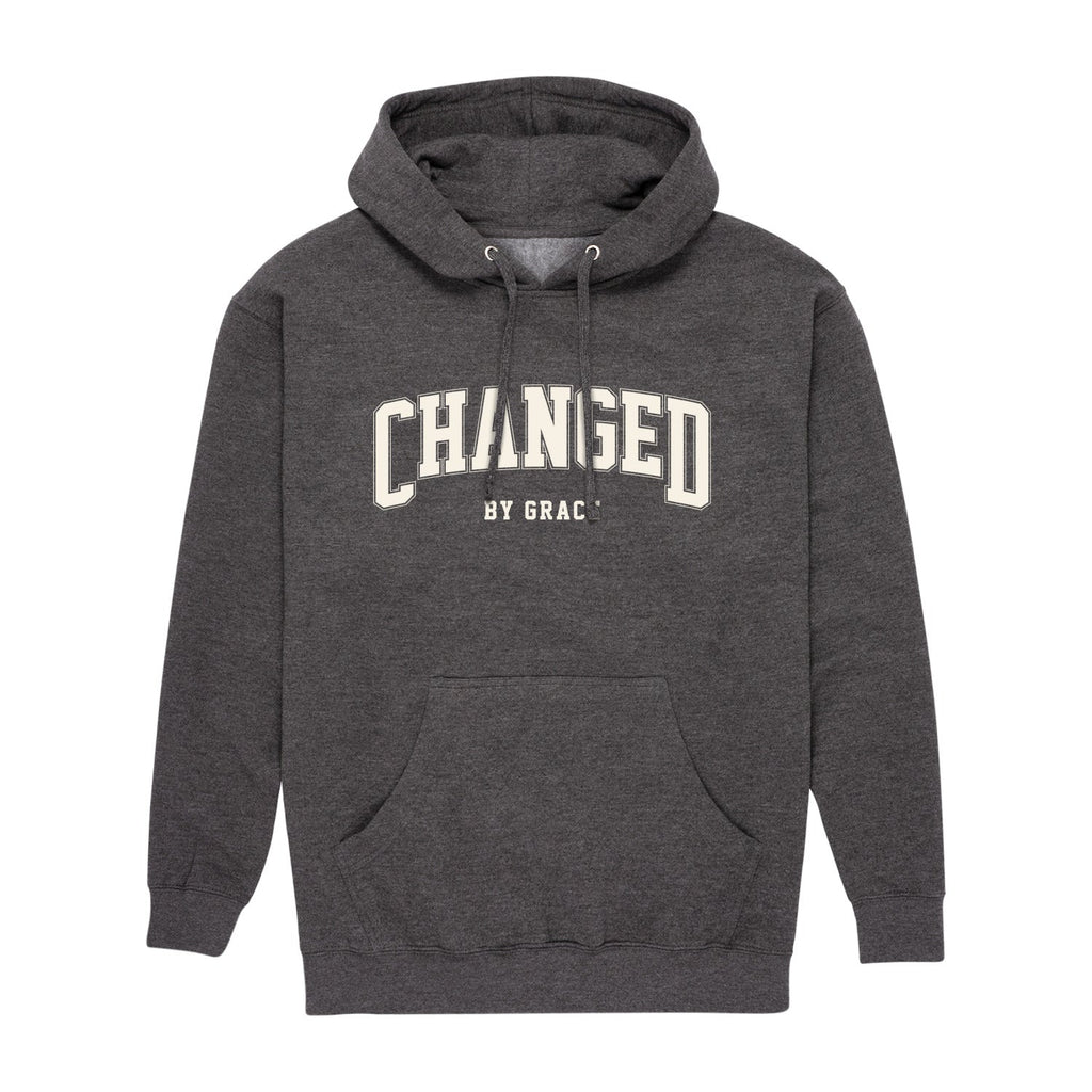Instant Message - Changed By Grace Collegiate - Men's Long Sleeve Fleece Pullover Hoodie