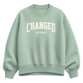 Instant Message - Changed By Grace Collegiate - Ladies Oversized Fleece Crew Sweatshirt