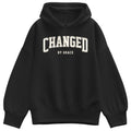 Instant Message - Changed By Grace Collegiate - Ladies Oversized Fleece Hoodie Sweatshirt