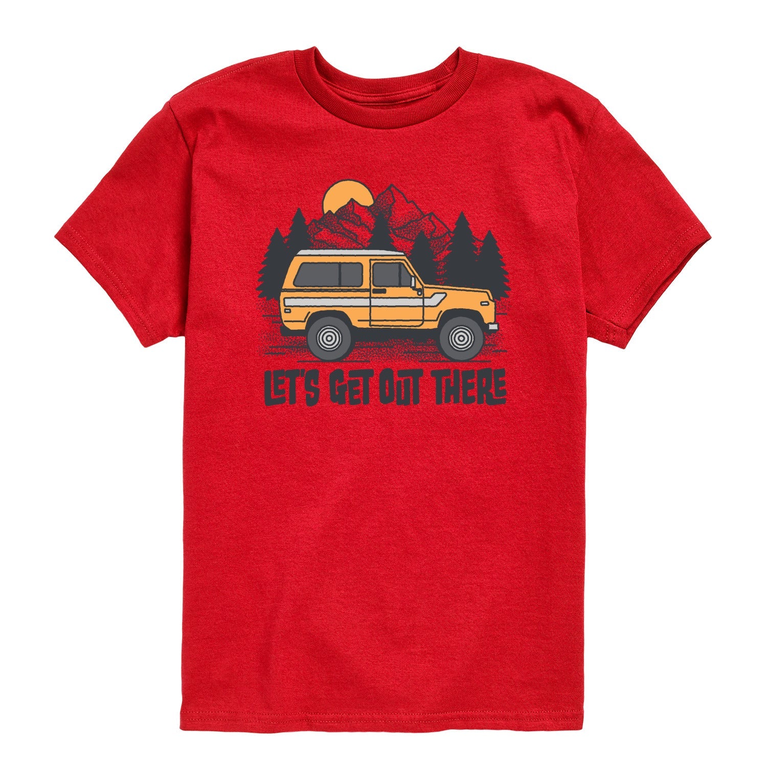 Instant Message - Let's Get Out There - Toddler Short Sleeve Graphic T-Shirt