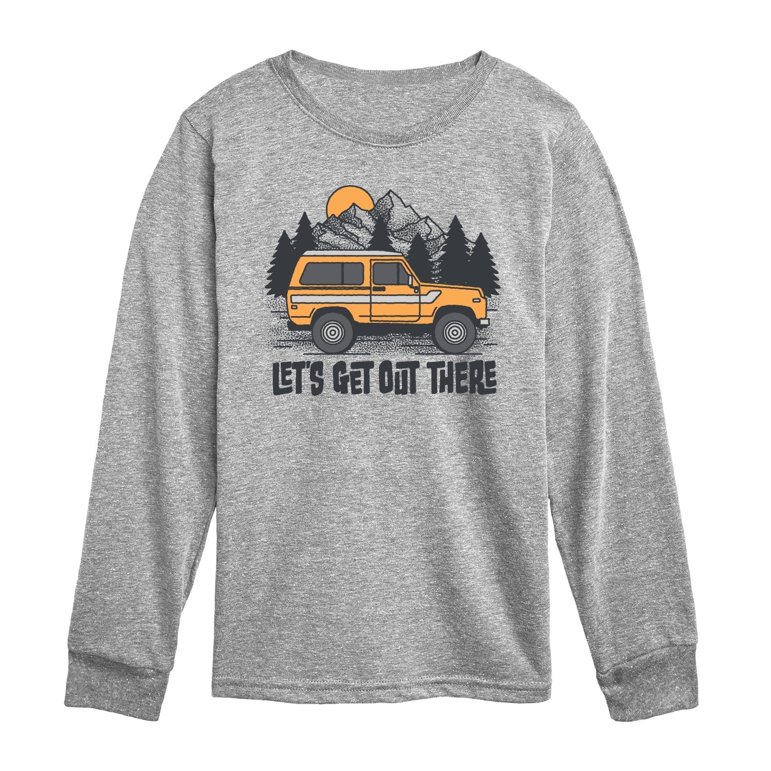Instant Message - Let's Get Out There - Toddler Long Sleeve Graphic T-Shirt