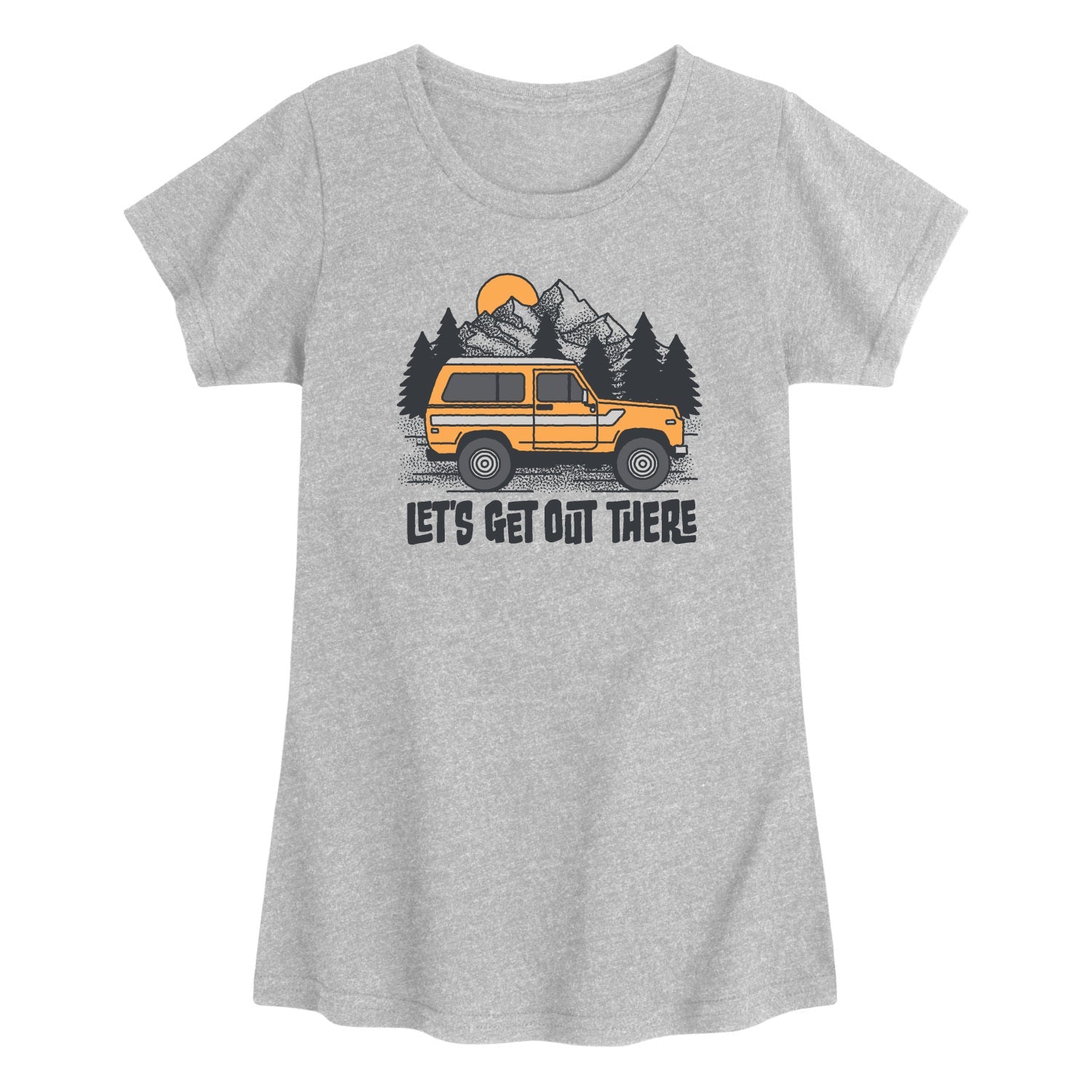Instant Message - Let's Get Out There - Toddler Girls Short Sleeve T-Shirt