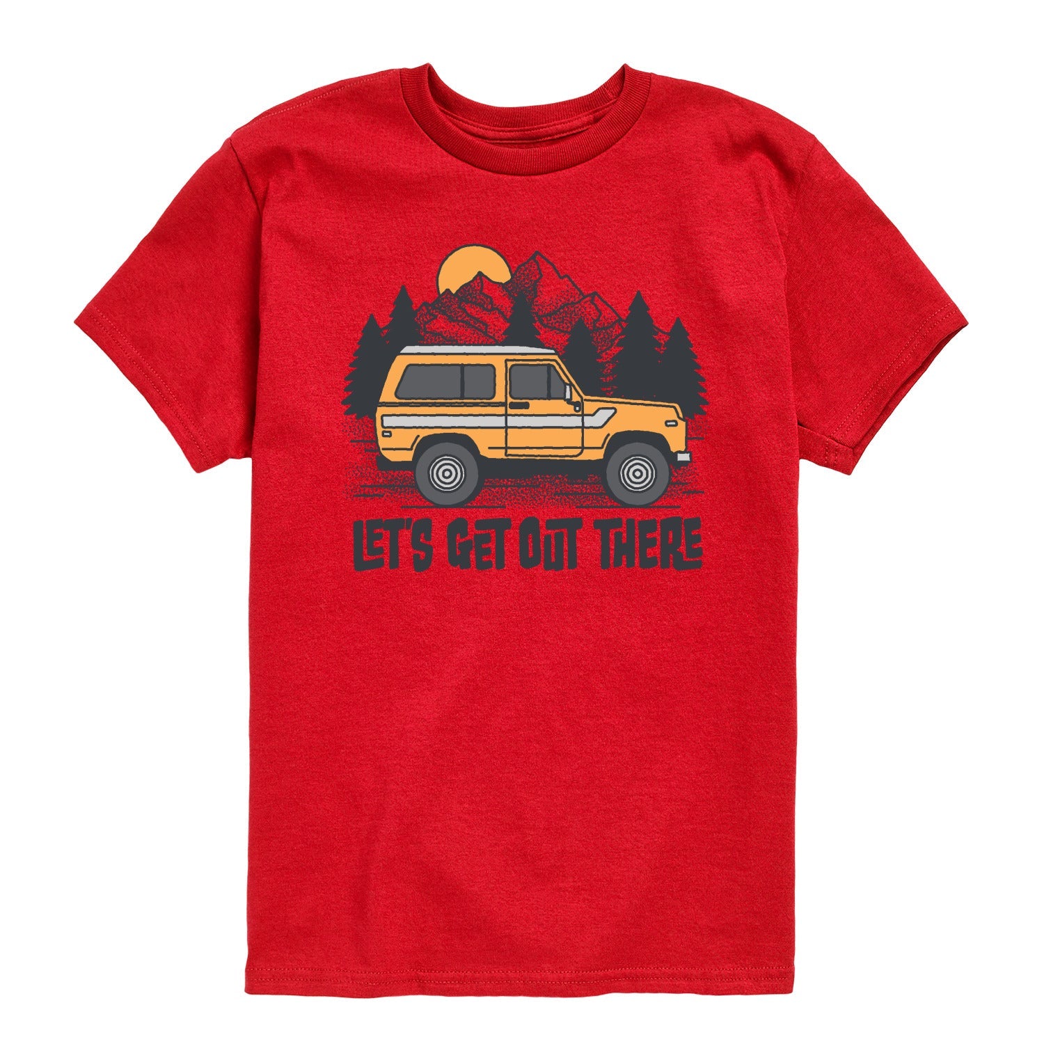 Instant Message - Let's Get Out There - Youth Short Sleeve Graphic T-Shirt