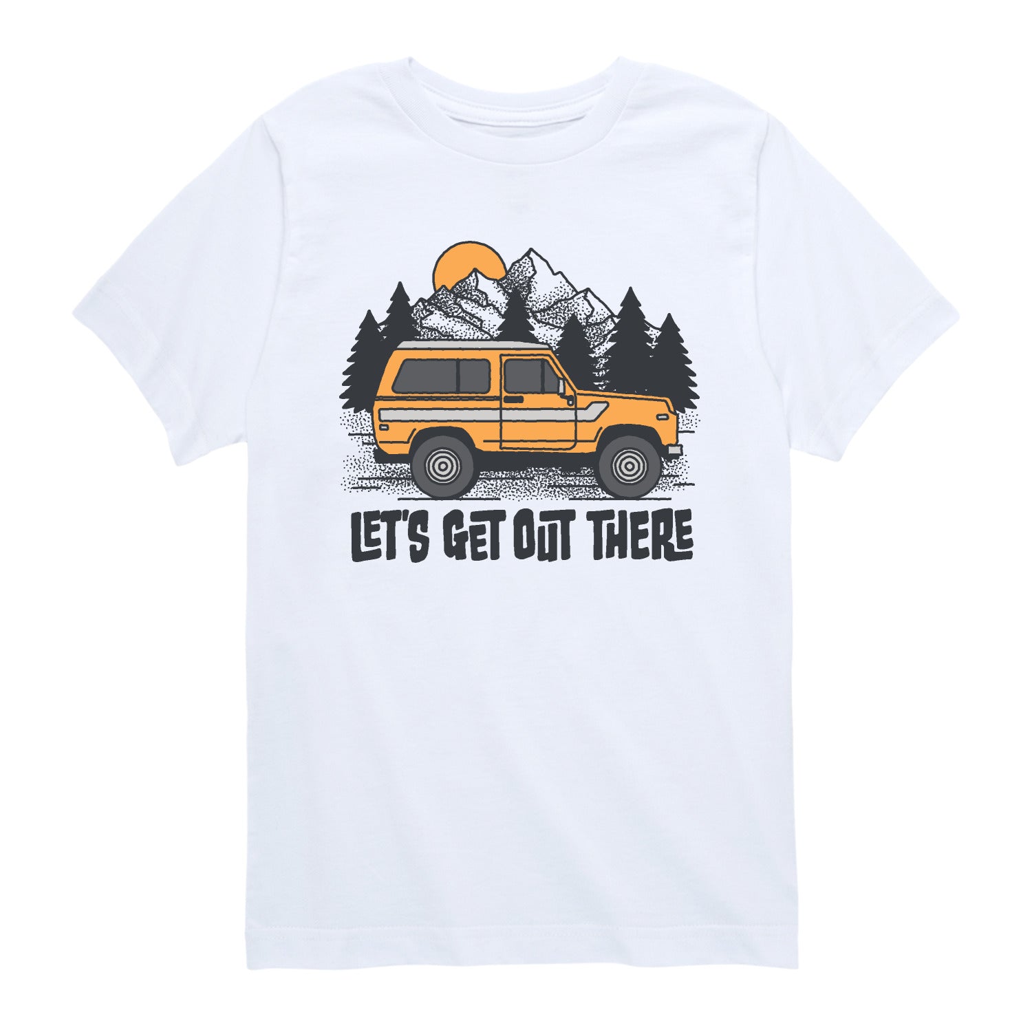 Instant Message - Let's Get Out There - Youth Short Sleeve Graphic T-Shirt