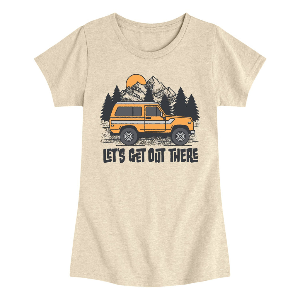 Instant Message - Let's Get Out There - Youth Girls Short Sleeve T-Shirt