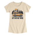 Instant Message - Let's Get Out There - Youth Girls Short Sleeve T-Shirt