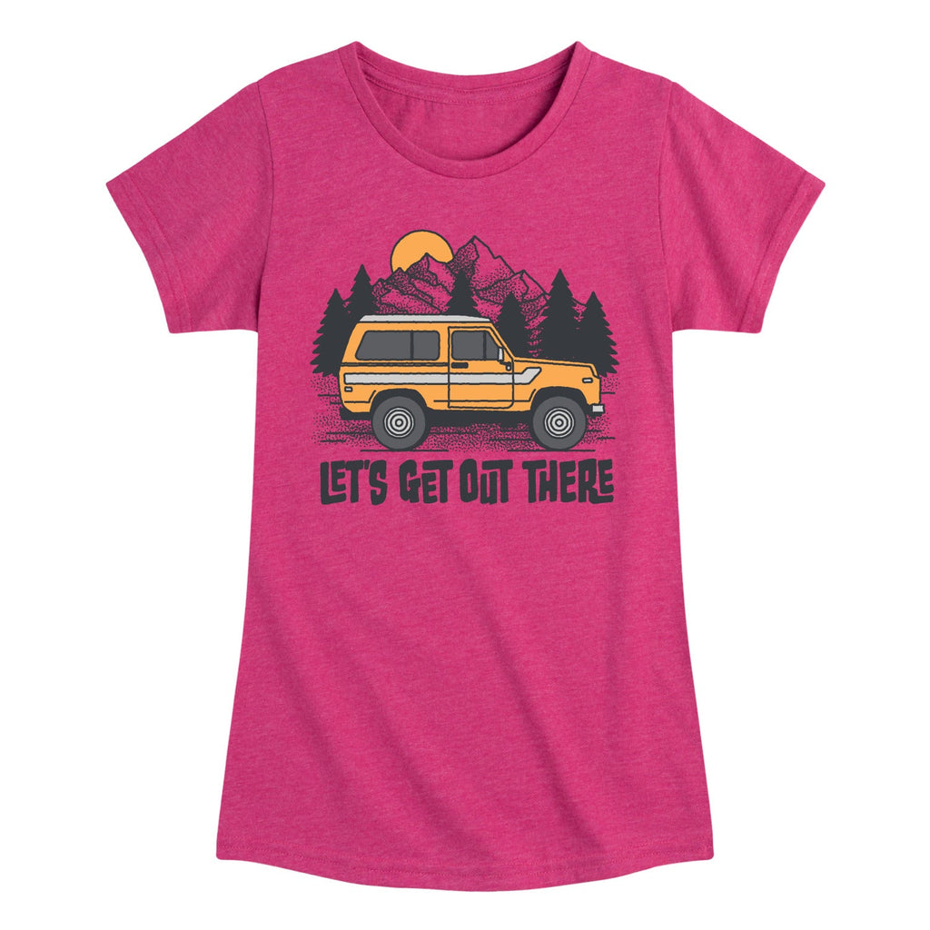 Instant Message - Let's Get Out There - Youth Girls Short Sleeve T-Shirt