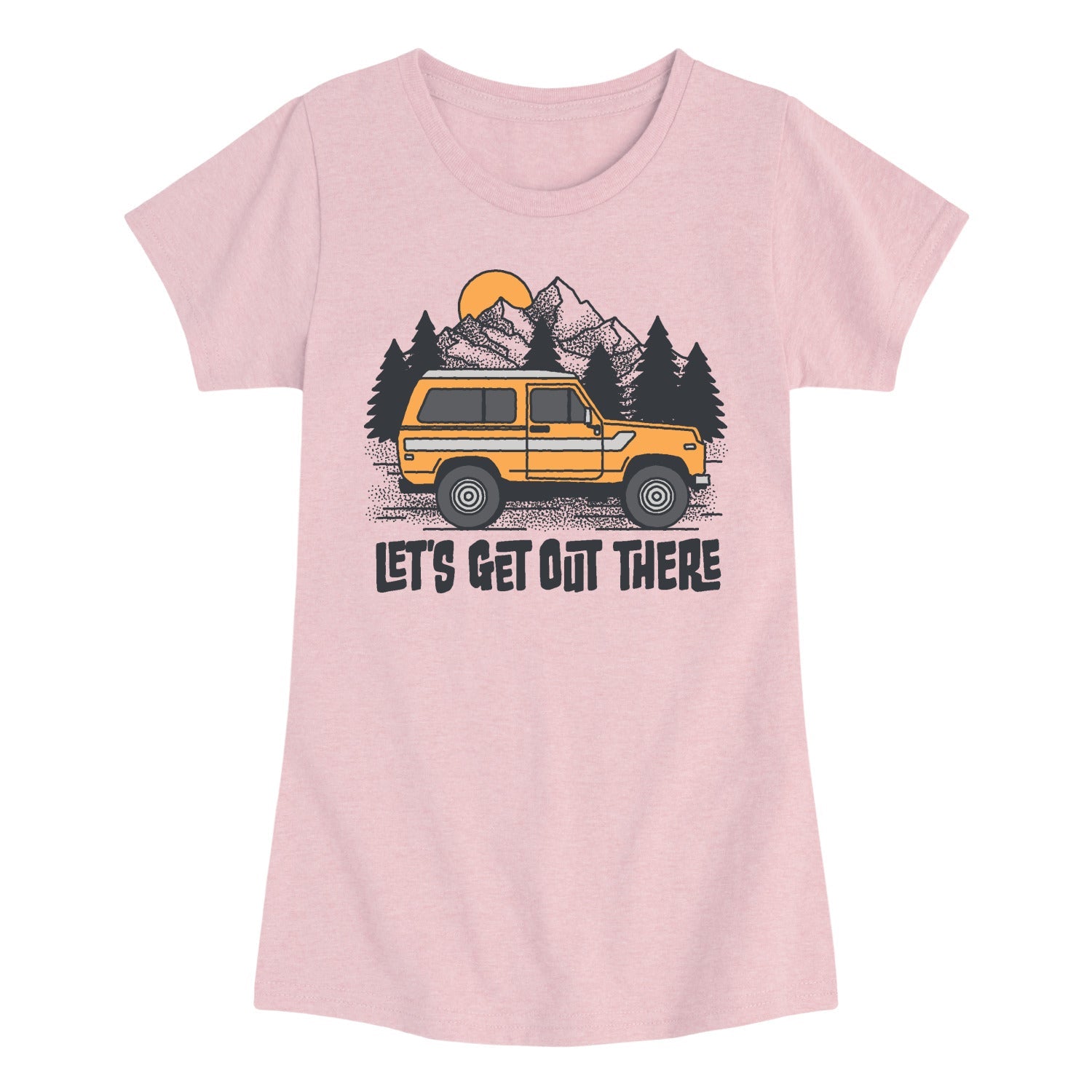 Instant Message - Let's Get Out There - Youth Girls Short Sleeve T-Shirt