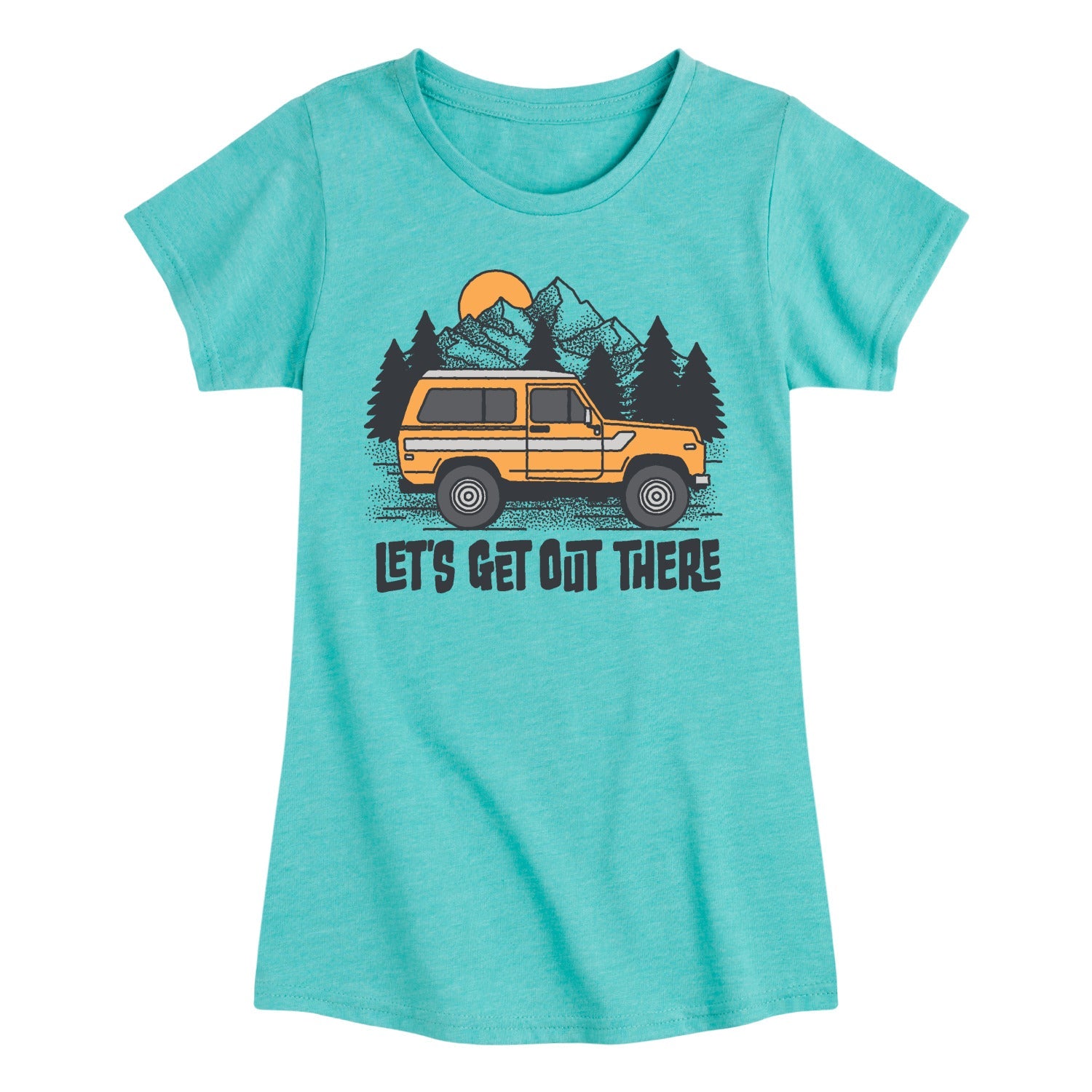 Instant Message - Let's Get Out There - Youth Girls Short Sleeve T-Shirt