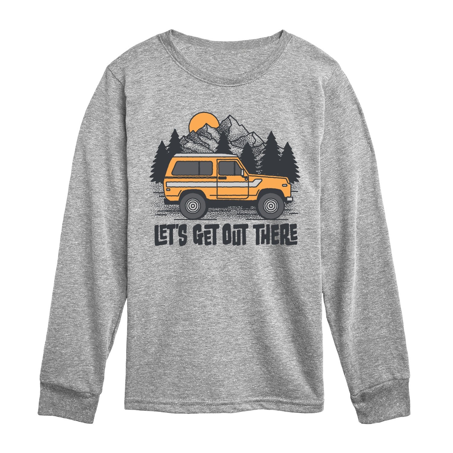 Instant Message - Let's Get Out There - Youth Long Sleeve Graphic T-Shirt