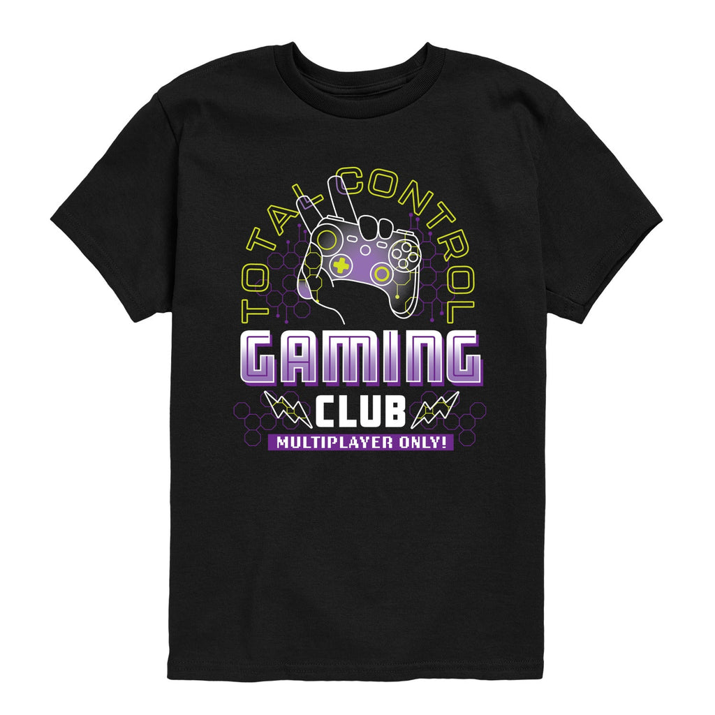 Instant Message - Total Control Gaming Club - Youth Short Sleeve Graphic T-Shirt