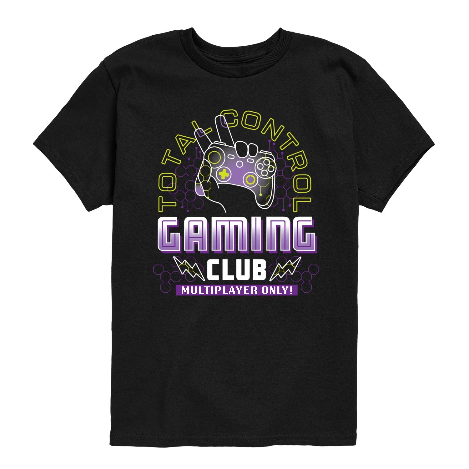 Instant Message - Total Control Gaming Club - Youth Short Sleeve Graphic T-Shirt