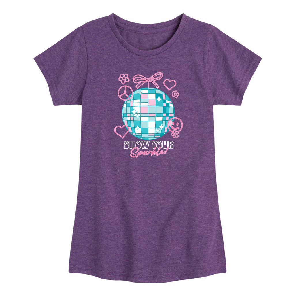 Instant Message - Show Your Sparkle - Toddler Girls Short Sleeve T-Shirt
