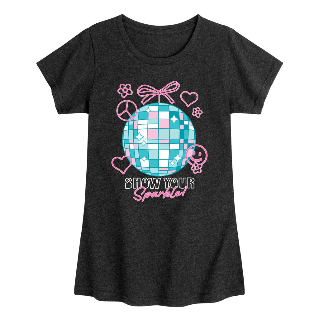 Instant Message - Show Your Sparkle - Youth Girls Short Sleeve T-Shirt