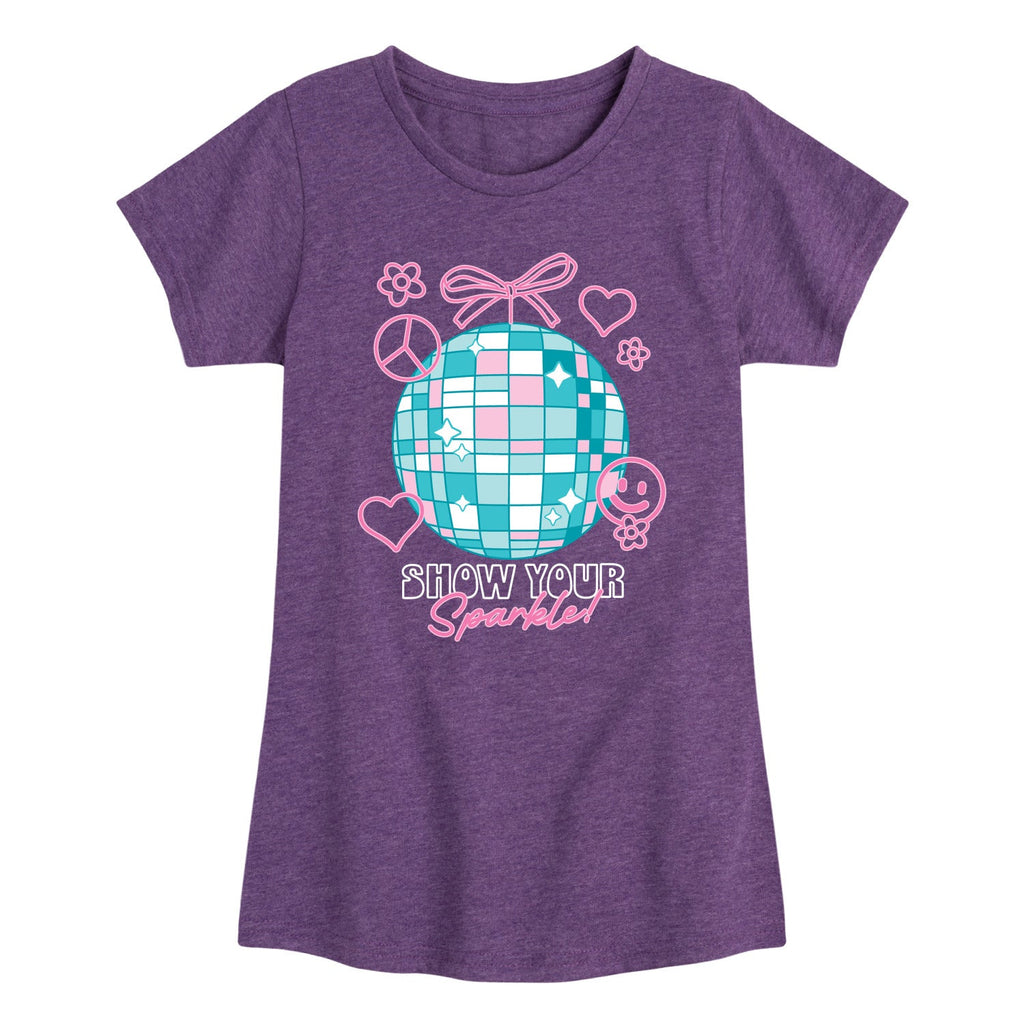 Instant Message - Show Your Sparkle - Youth Girls Short Sleeve T-Shirt