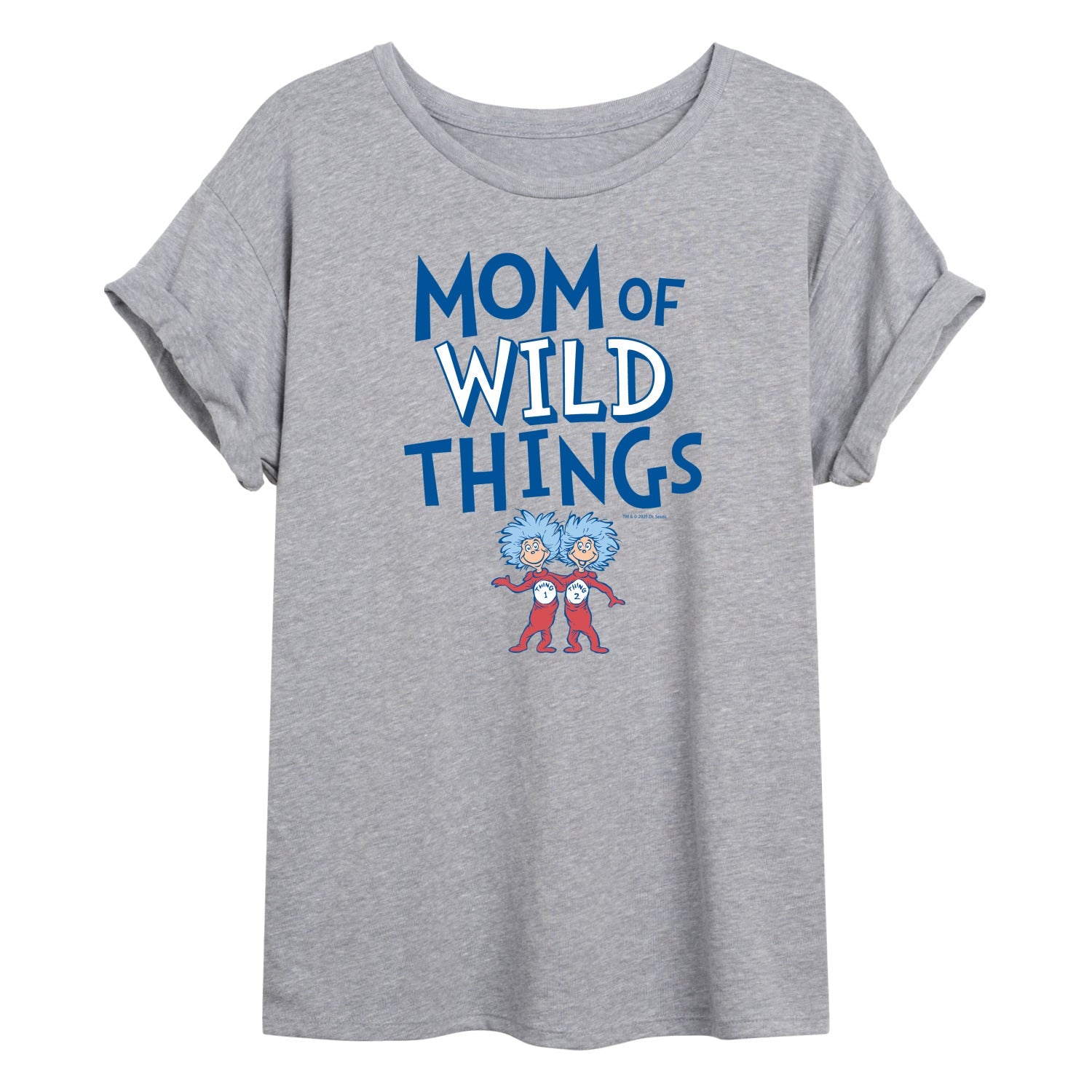Dr. Seuss - Mom of Wild Things - Women's Oversized Graphic T-Shirt