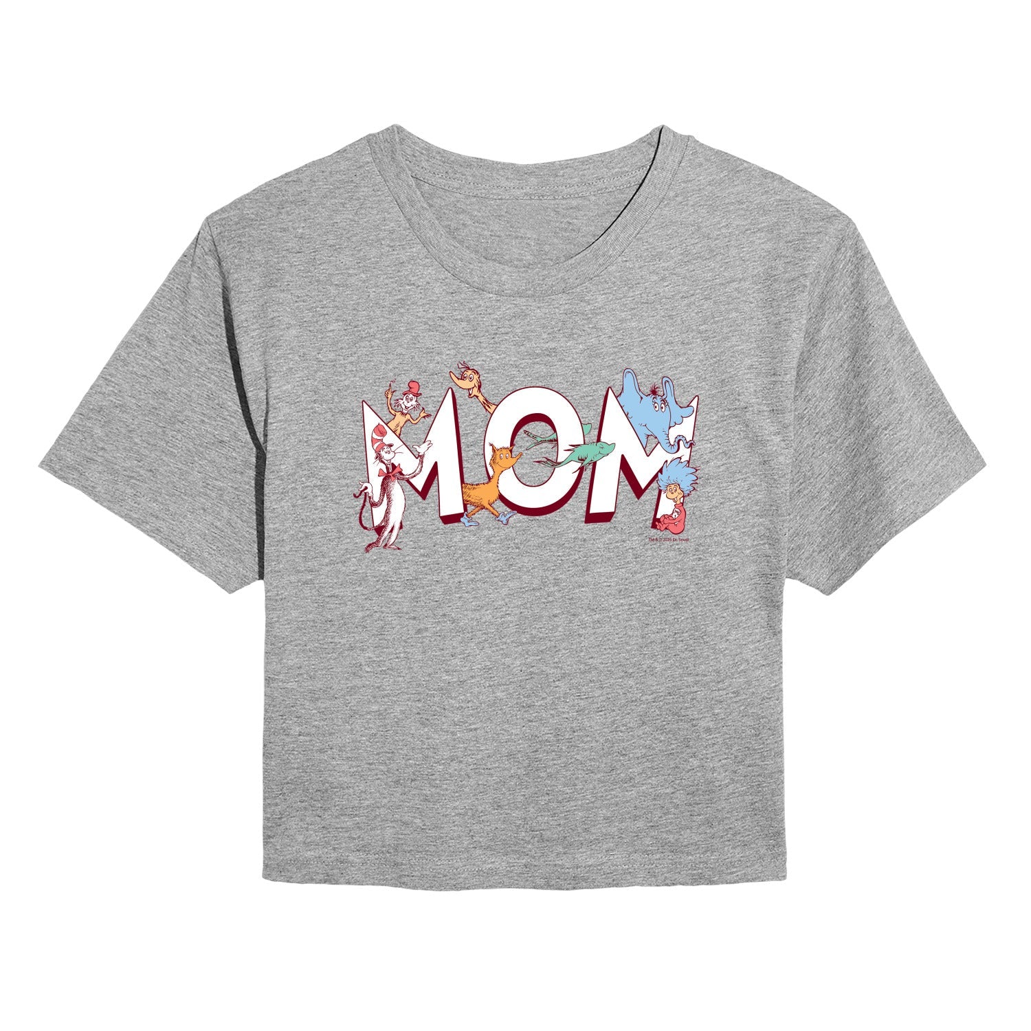 Dr. Seuss - Mom Seuss Characters - Women's Cropped Short Sleeve Graphic T-Shirt