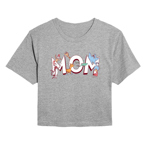 Dr. Seuss - Mom Seuss Characters - Women's Cropped Short Sleeve Graphic T-Shirt