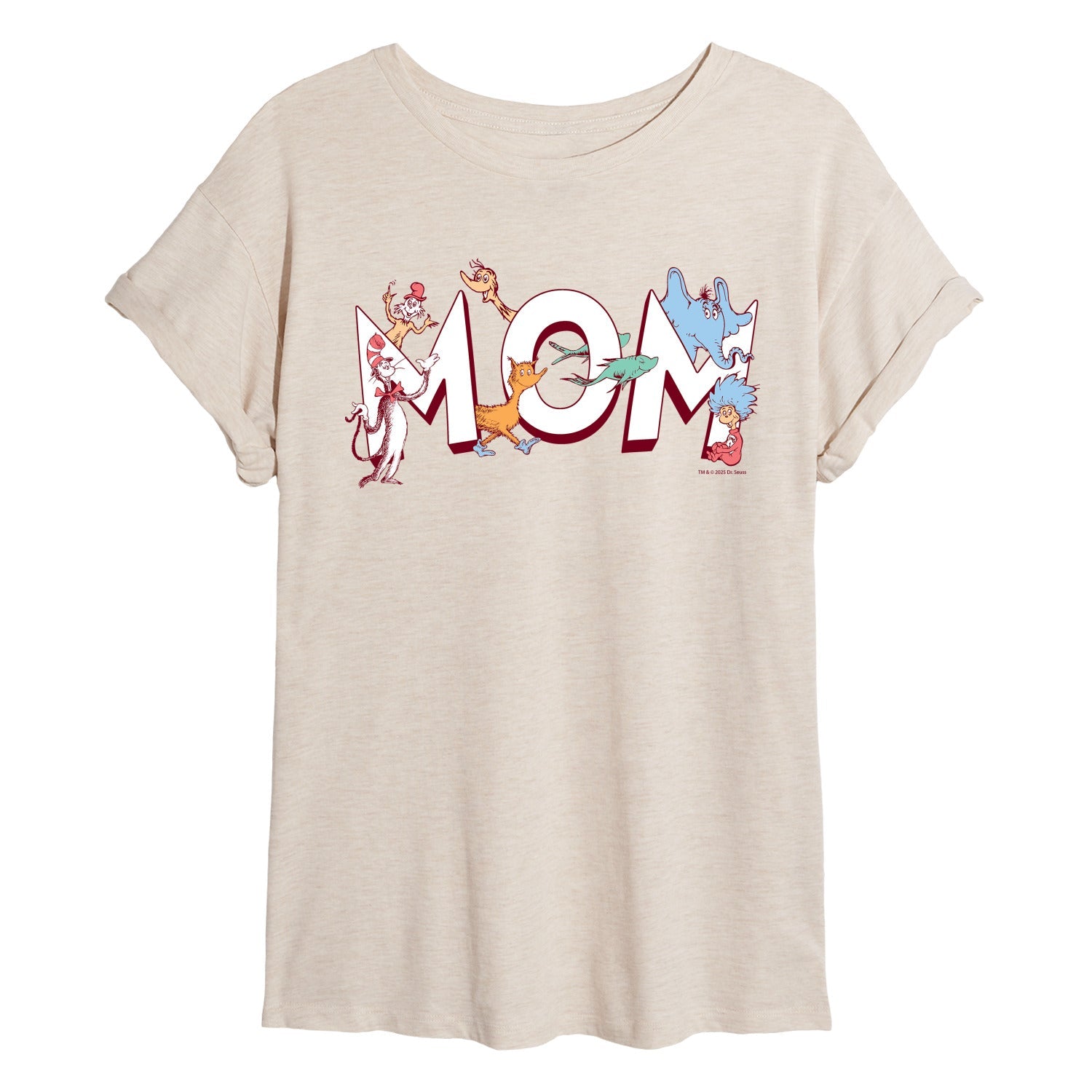 Dr. Seuss - Mom Seuss Characters - Women's Oversized Graphic T-Shirt