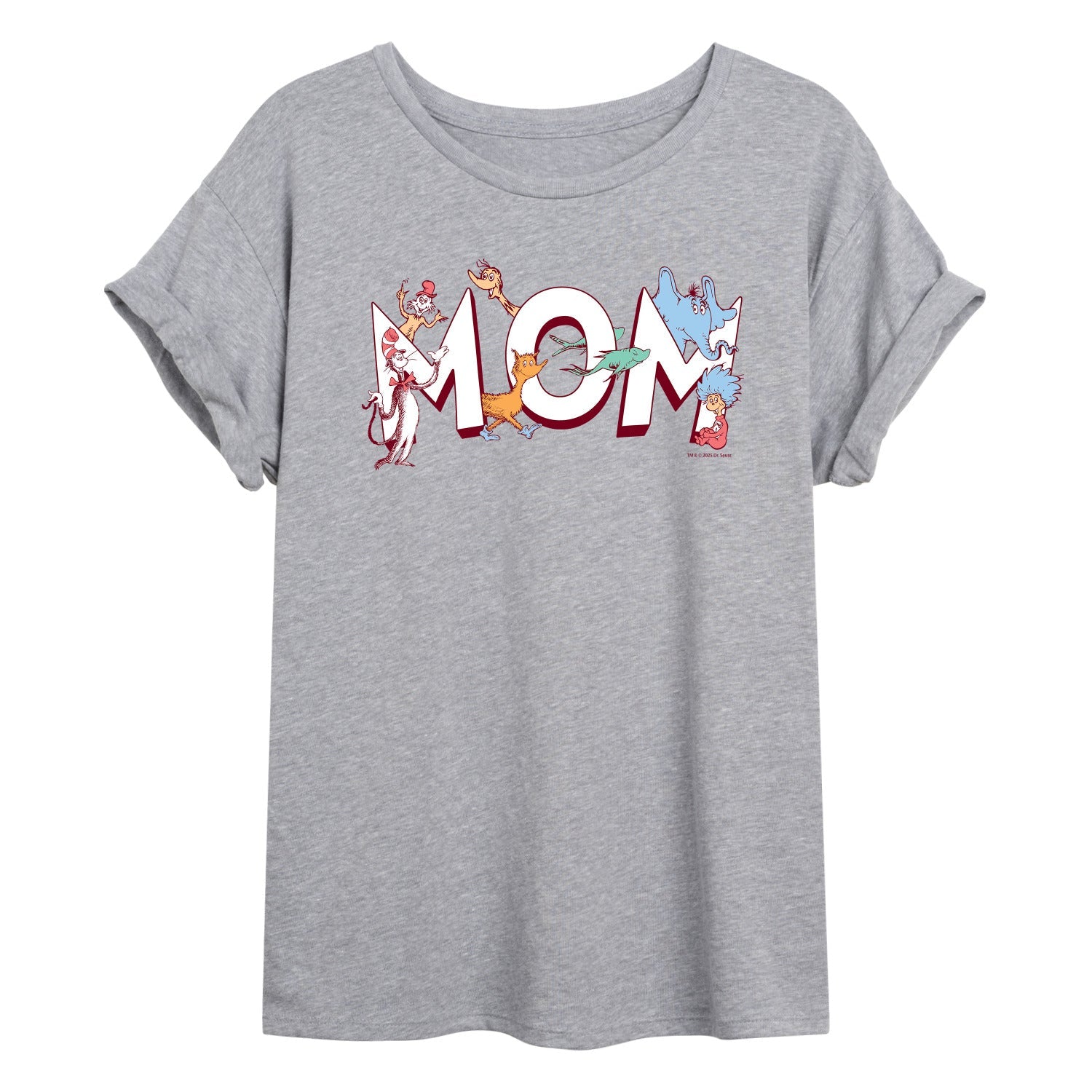Dr. Seuss - Mom Seuss Characters - Women's Oversized Graphic T-Shirt