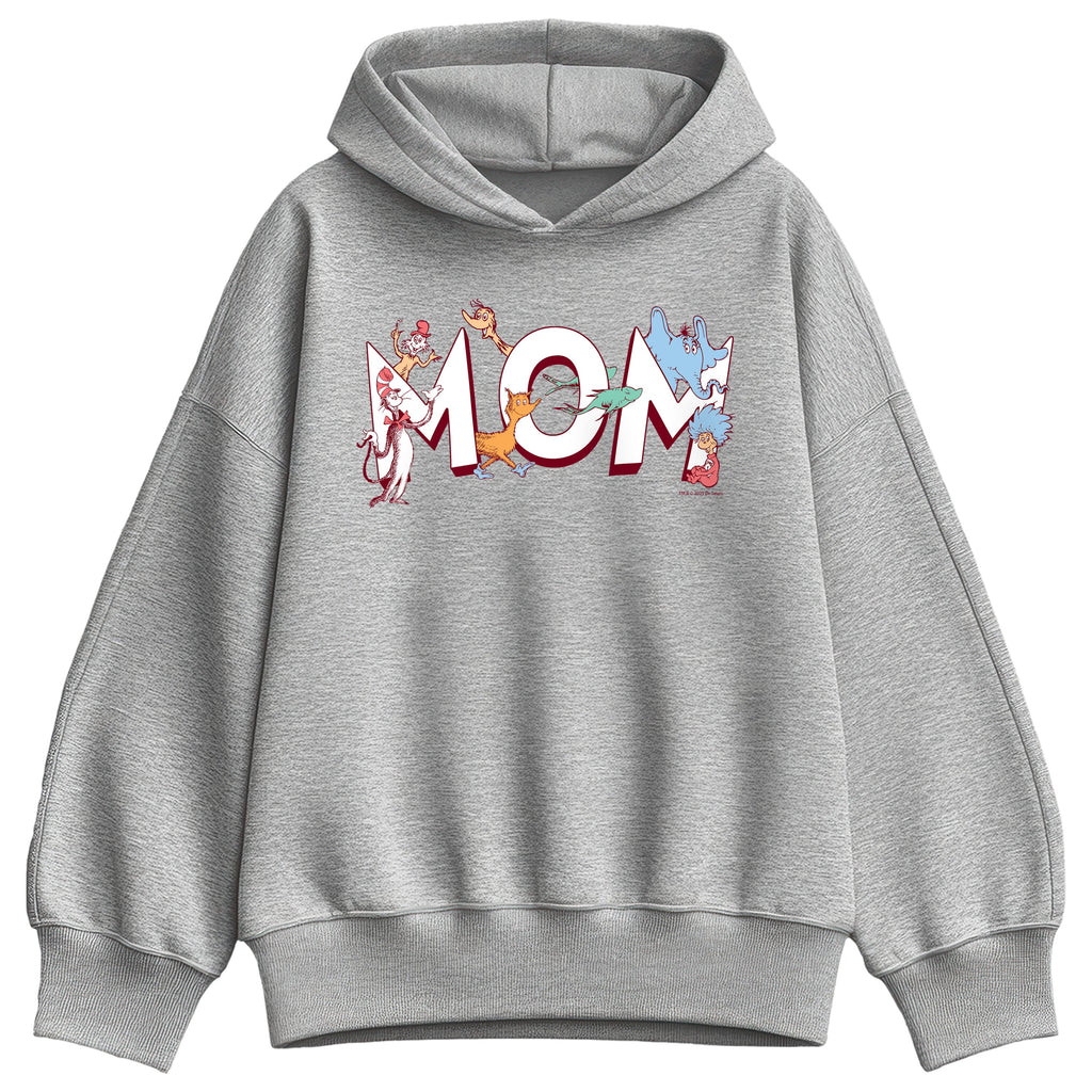 Dr. Seuss - Mom Seuss Characters - Women's Oversized Fleece Hoodie Sweatshirt