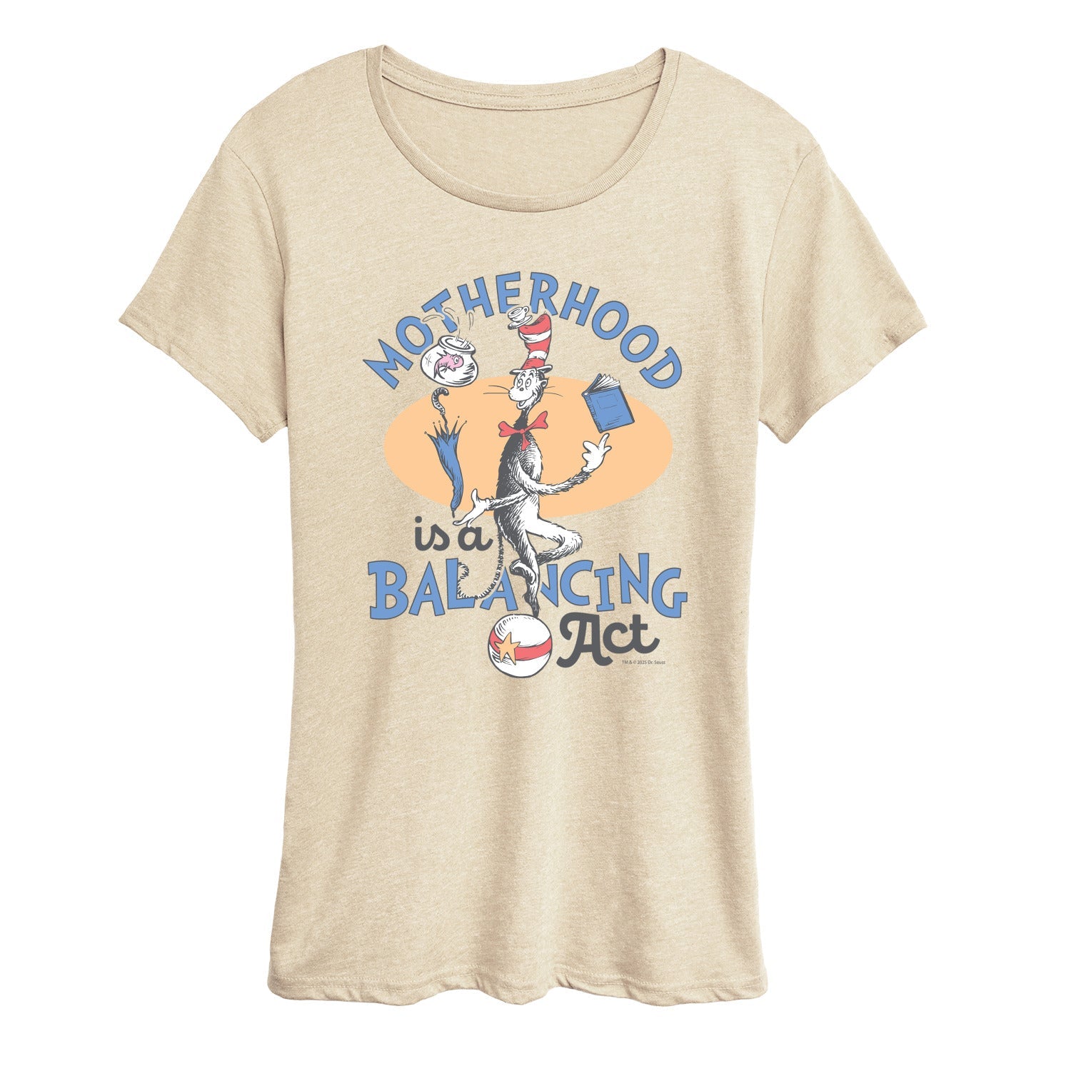 Dr. Seuss - Motherhood is a Balancing Act - Women's Short Sleeve Graphic T-Shirt