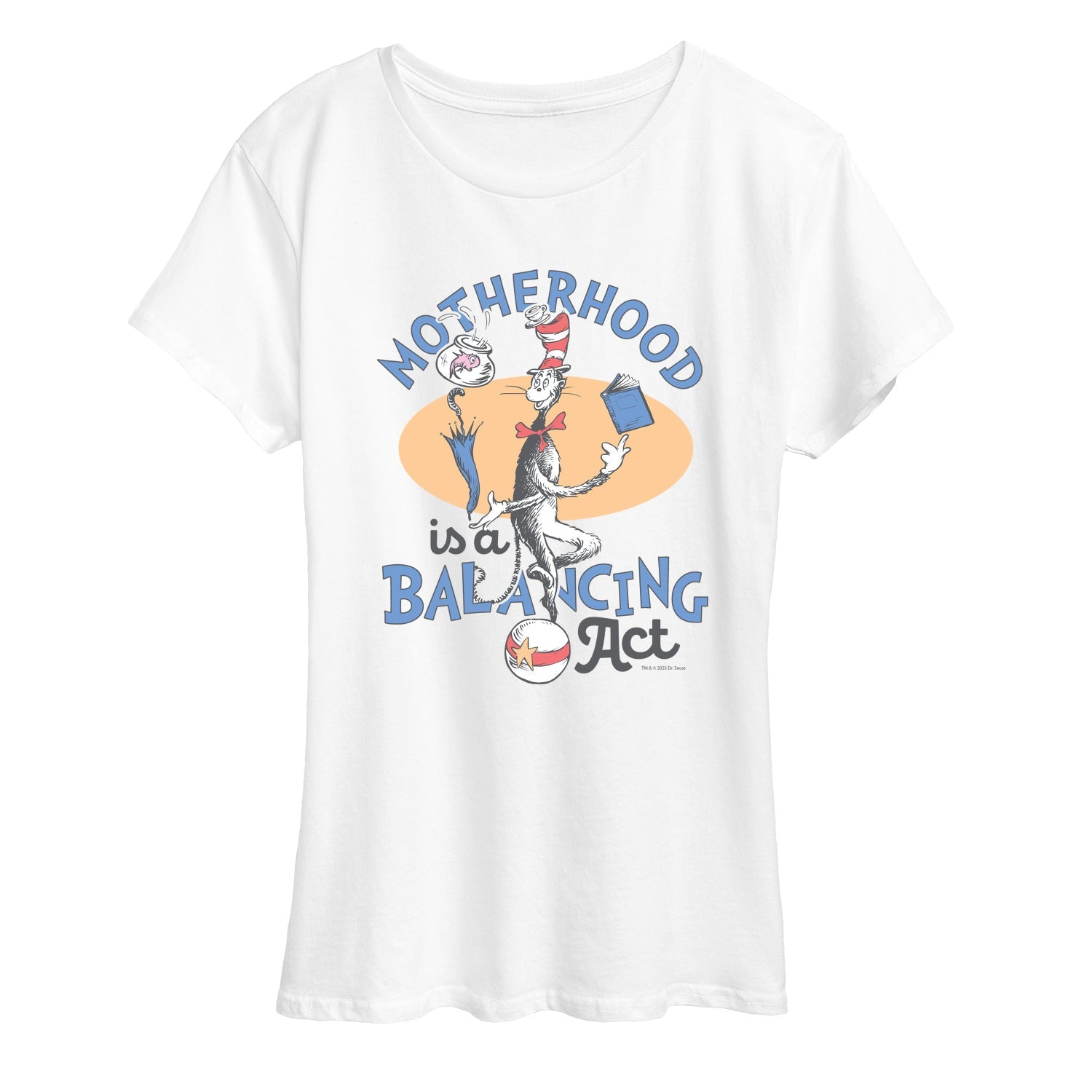 Dr. Seuss - Motherhood is a Balancing Act - Women's Short Sleeve Graphic T-Shirt