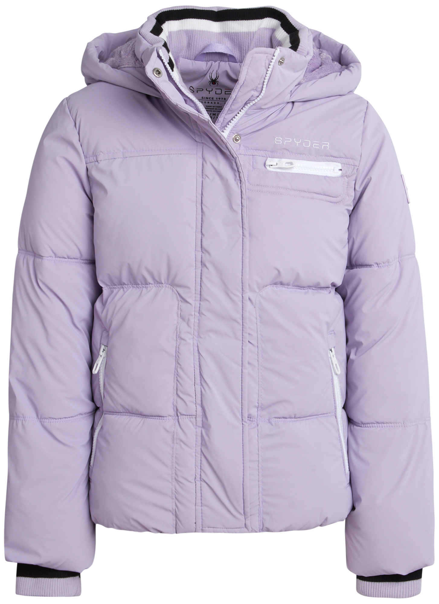 Spyder Girls' Puffer Jacket - Lavender