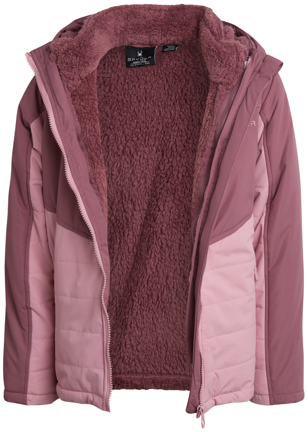 Spyder Girls' 3-in-1 Jacket - Mauve