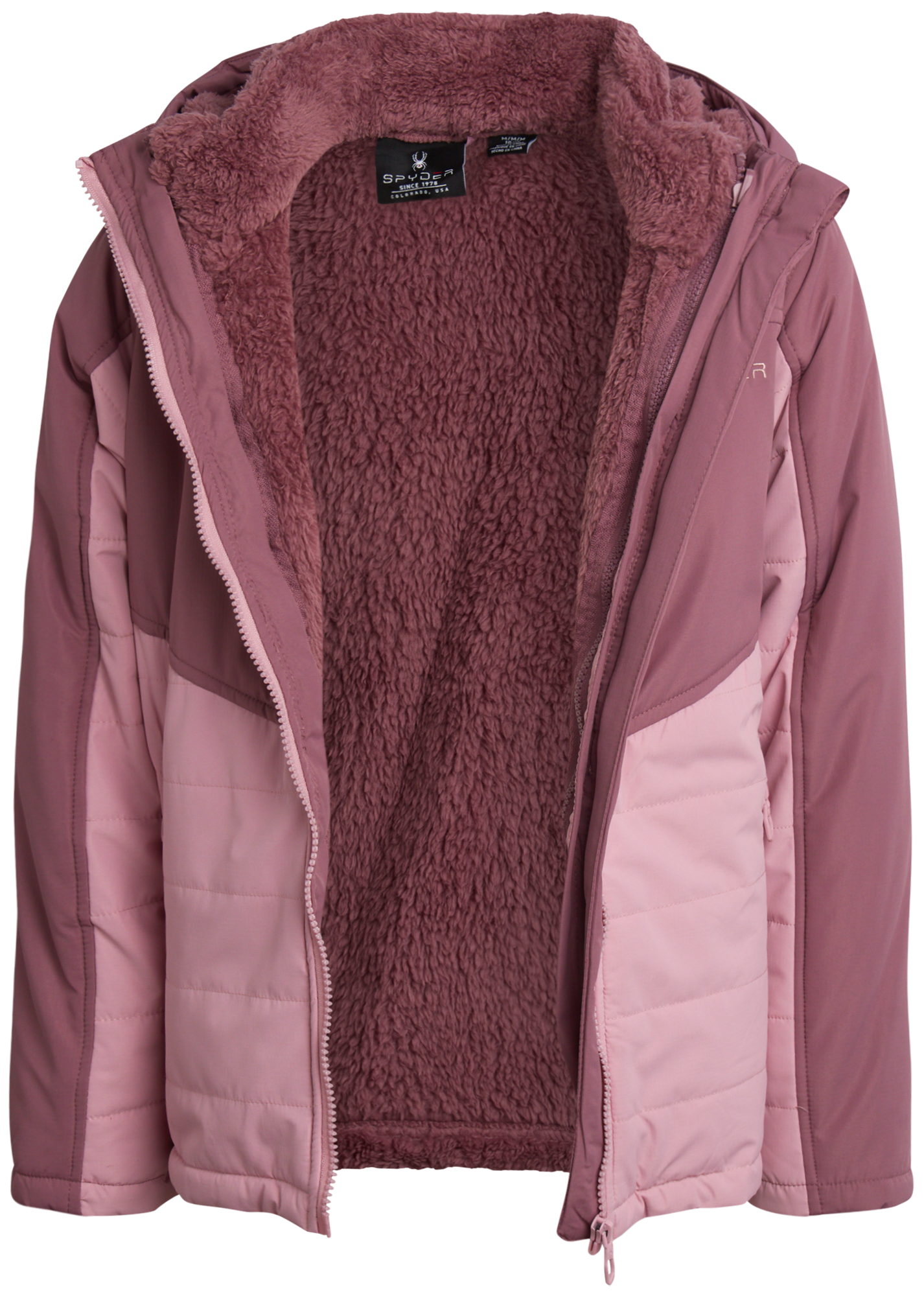 Spyder Girls' 3-in-1 Jacket - Mauve