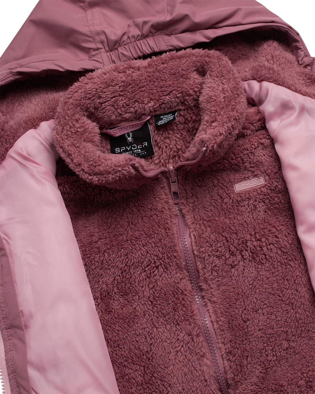 Spyder Girls' 3-in-1 Jacket - Mauve