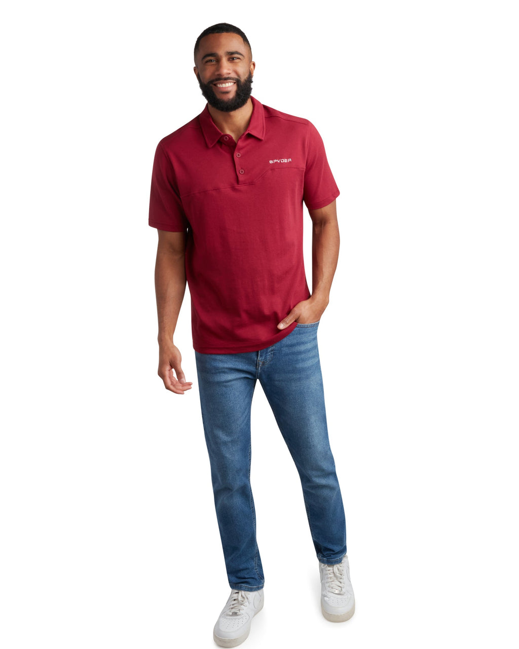 Spyder Men's Short Sleeve Interlock - Redwood