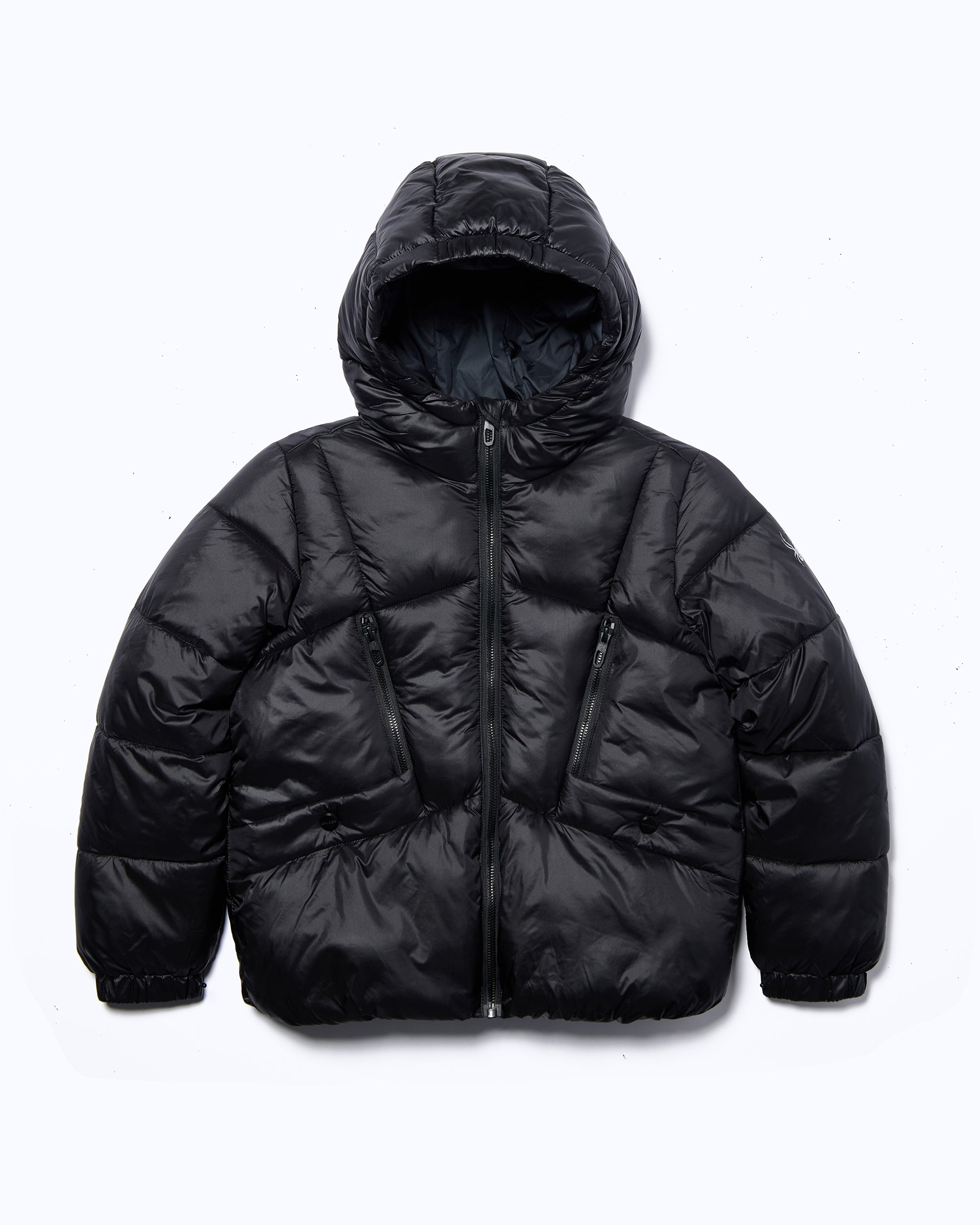 Spyder Girls' Silk Shine Puffer Jacket - Black