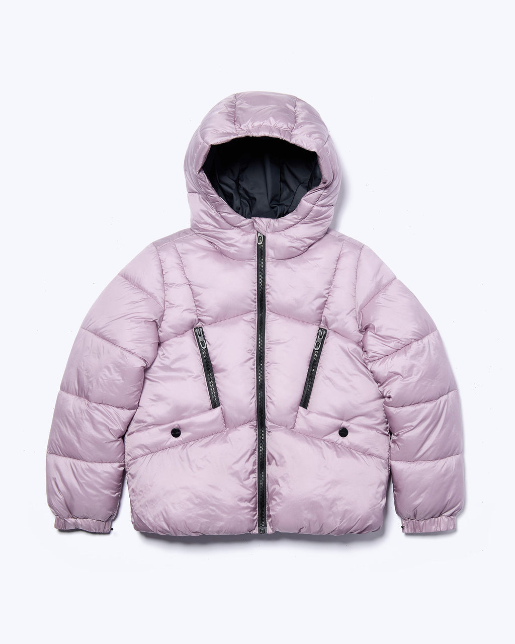 Spyder Girls' Silk Shine Puffer Jacket - Dusty Grape