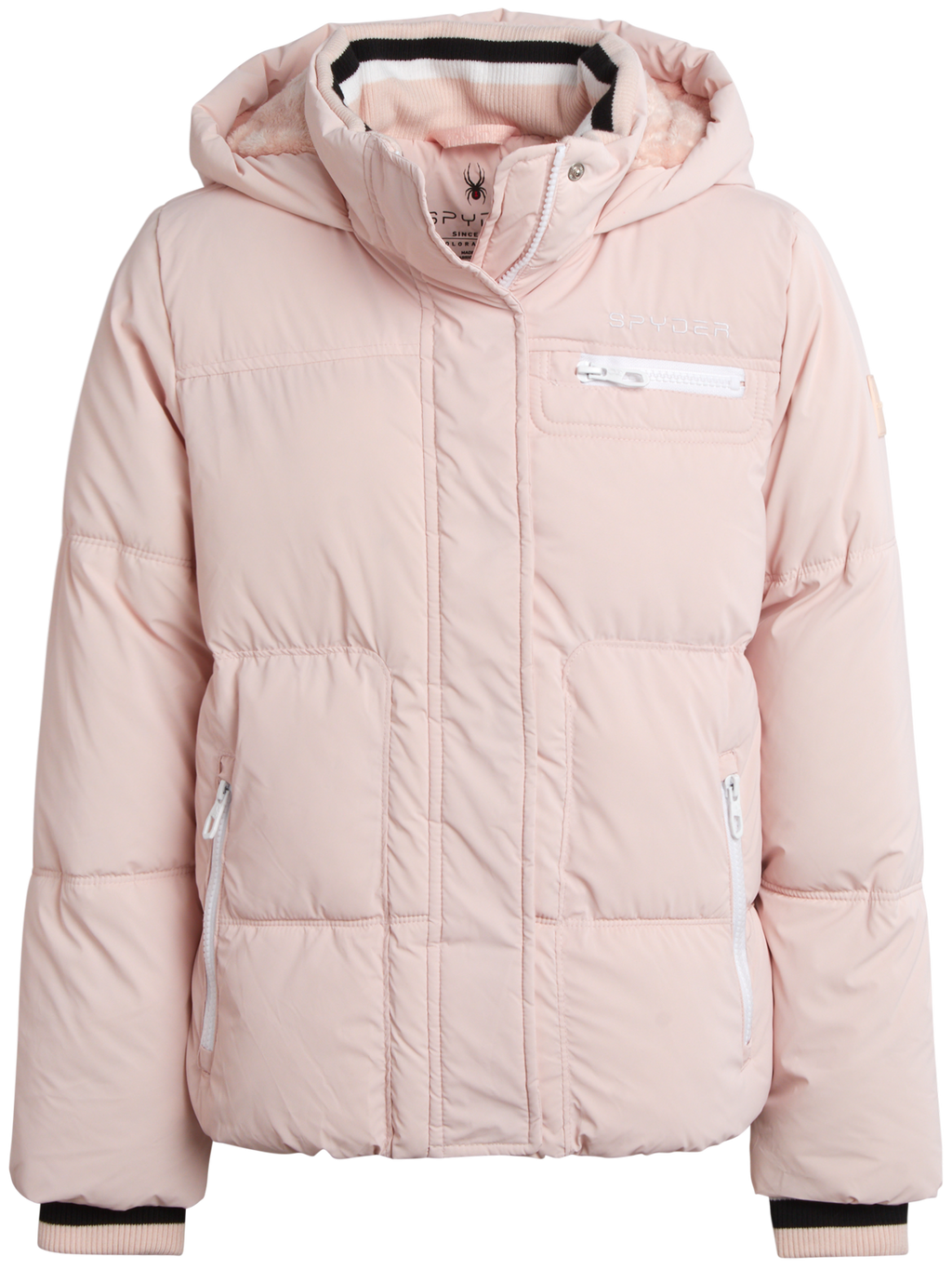 Spyder Girls' Puffer Jacket - Powder Pink