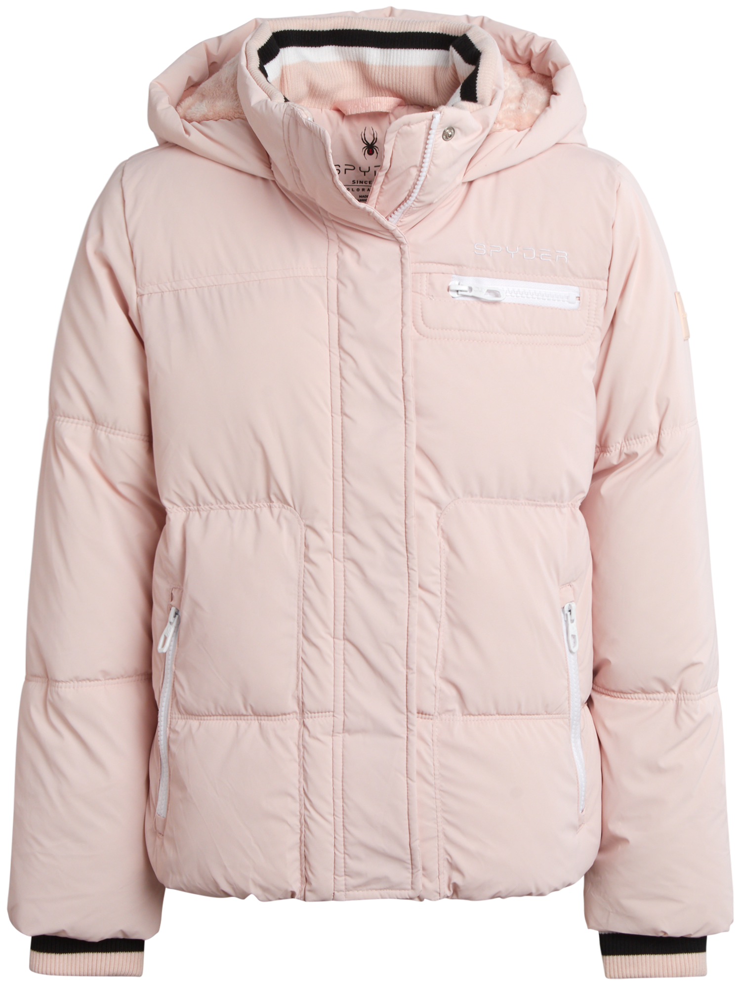 Spyder Girls' Puffer Jacket - Powder Pink