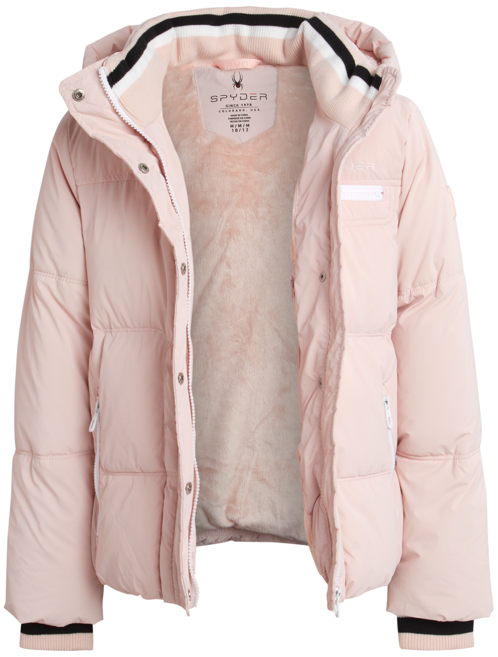 Spyder Girls' Puffer Jacket - Powder Pink