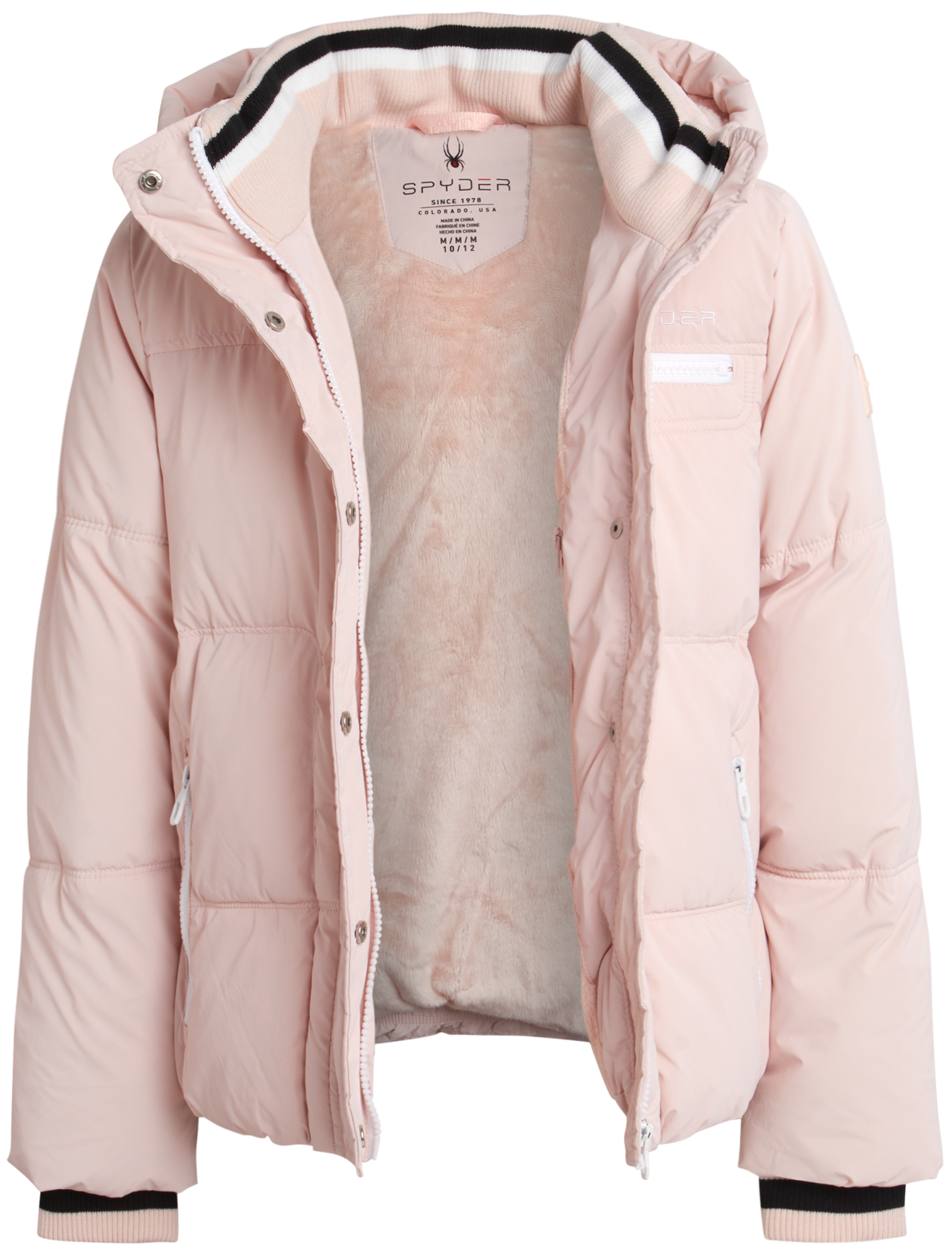 Spyder Girls' Puffer Jacket - Powder Pink