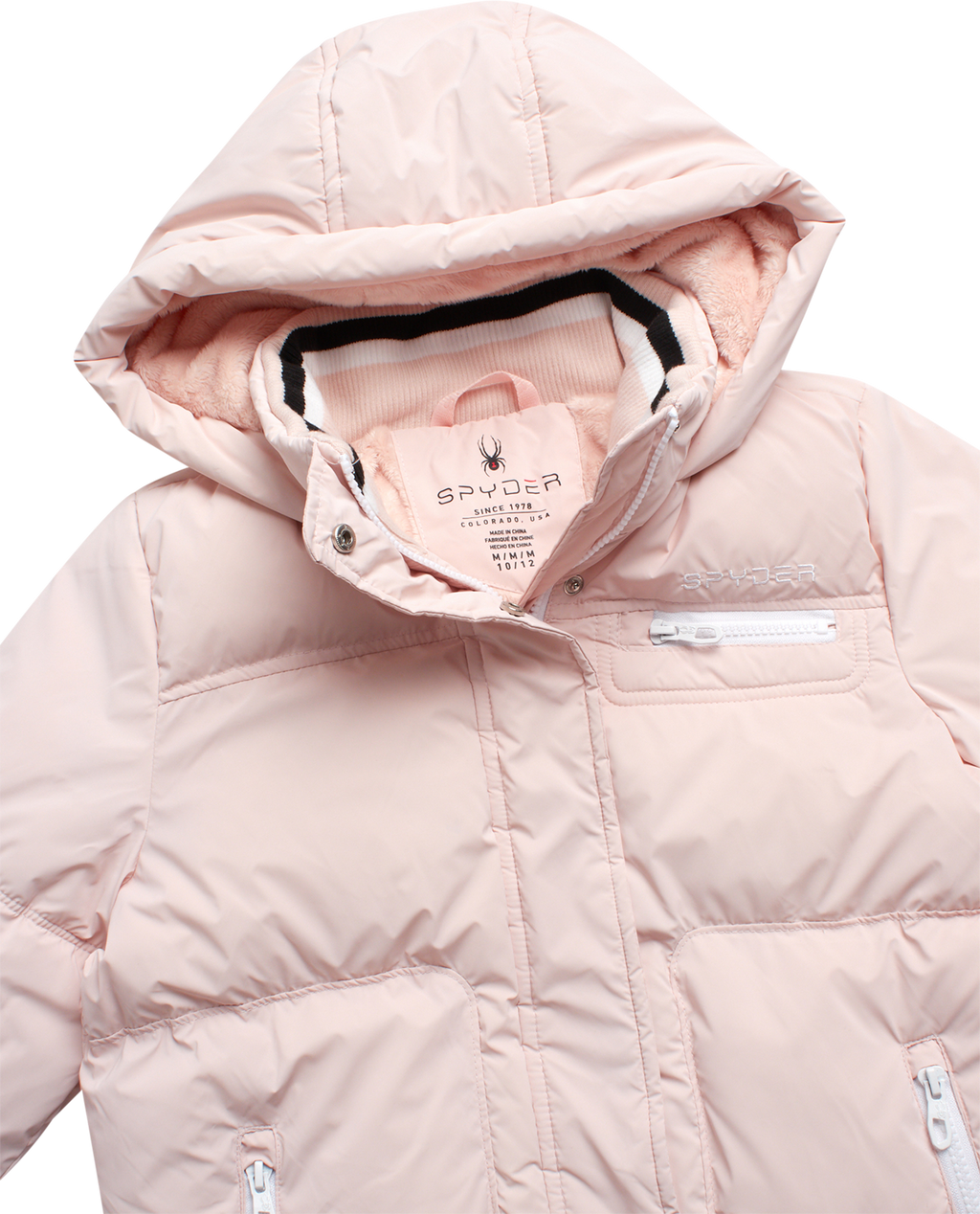 Spyder Girls' Puffer Jacket - Powder Pink