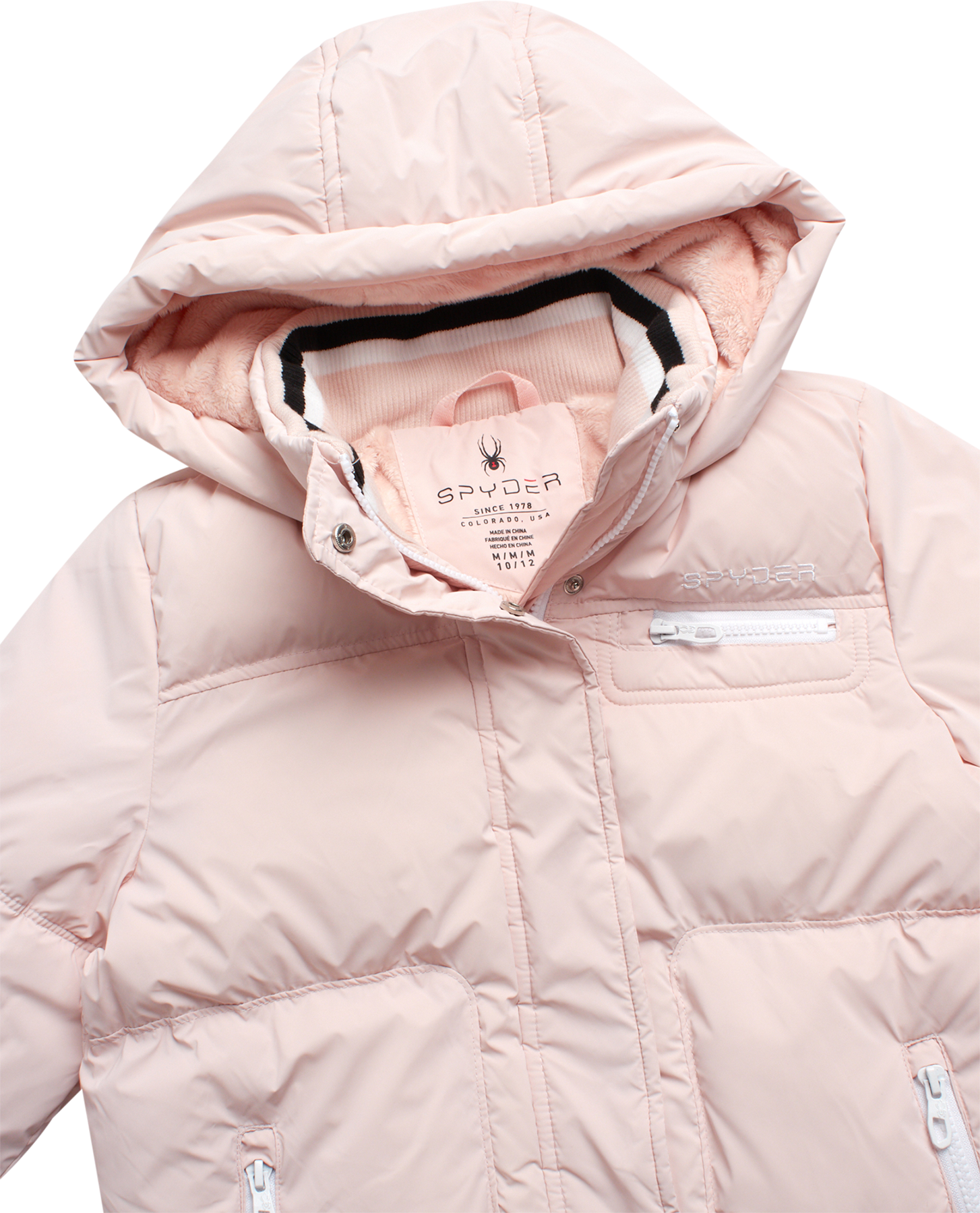 Spyder Girls' Puffer Jacket - Powder Pink