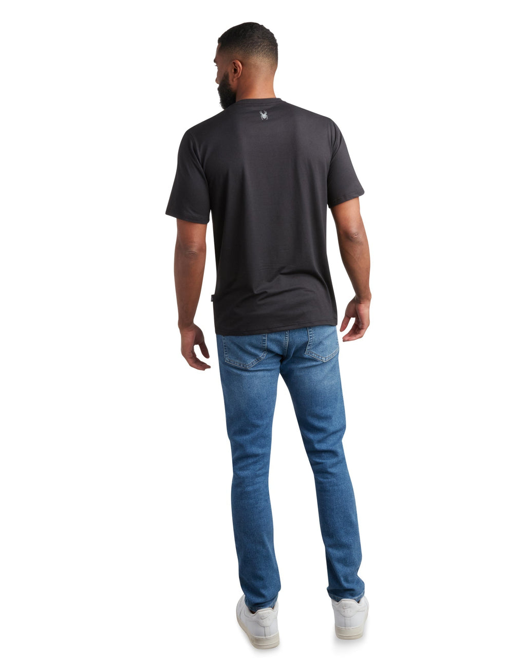 Spyder Men's Short Sleeve Wordmark - Heather Black