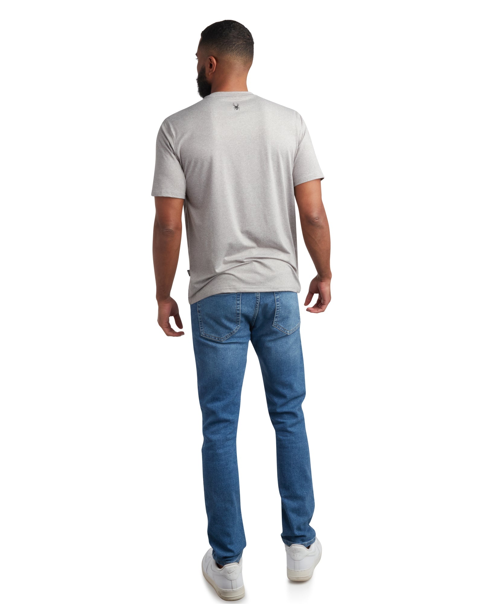 Spyder Men's Short Sleeve Wordmark - Heather Grey