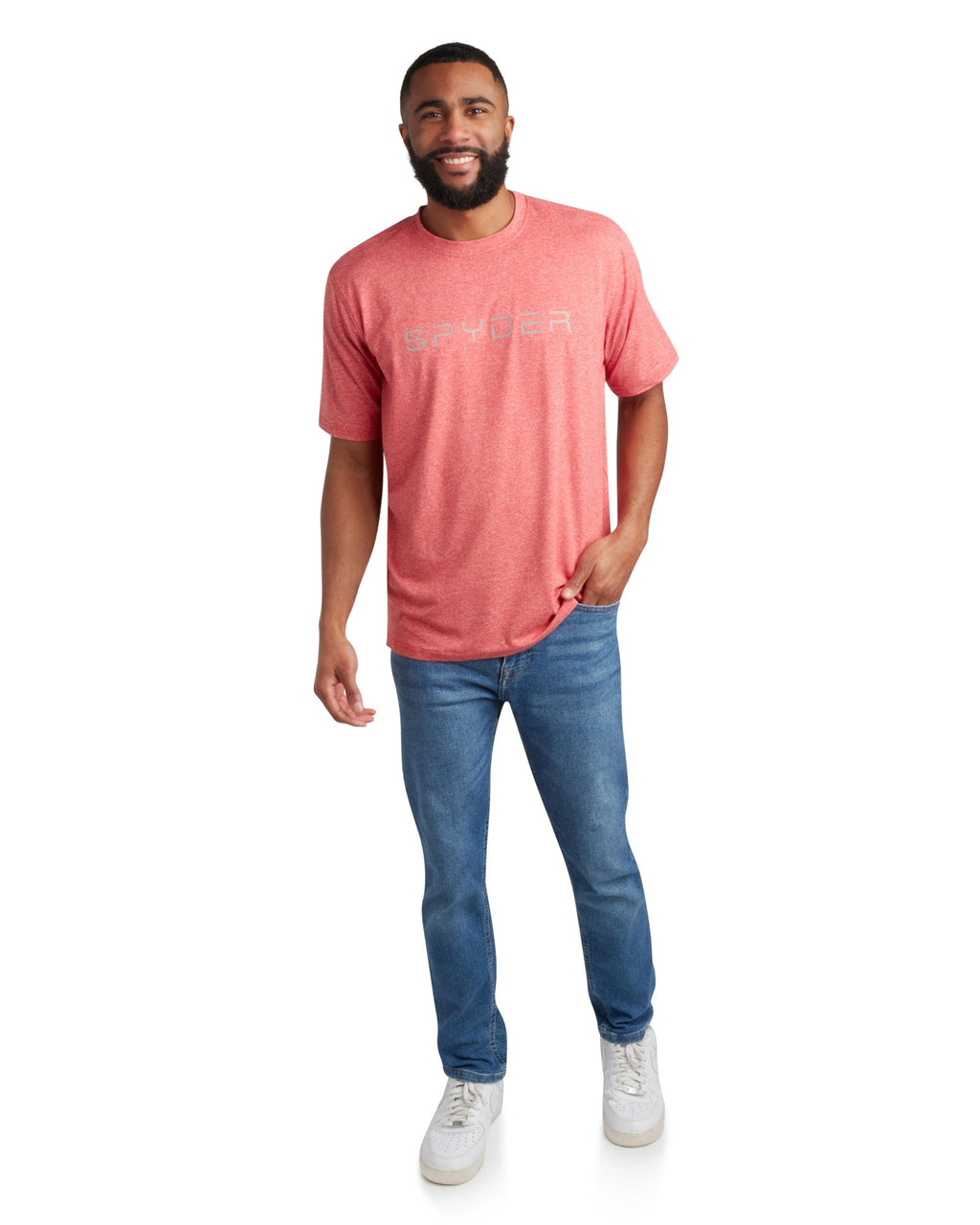 Spyder Men's Short Sleeve Wordmark Tee - Spyder Red
